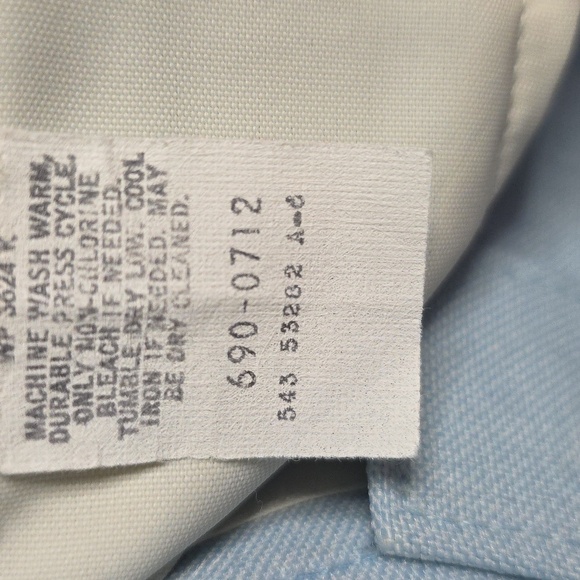 Men's Vintage Levi's Action Slacks in Soft Blue - Picture 3 of 6